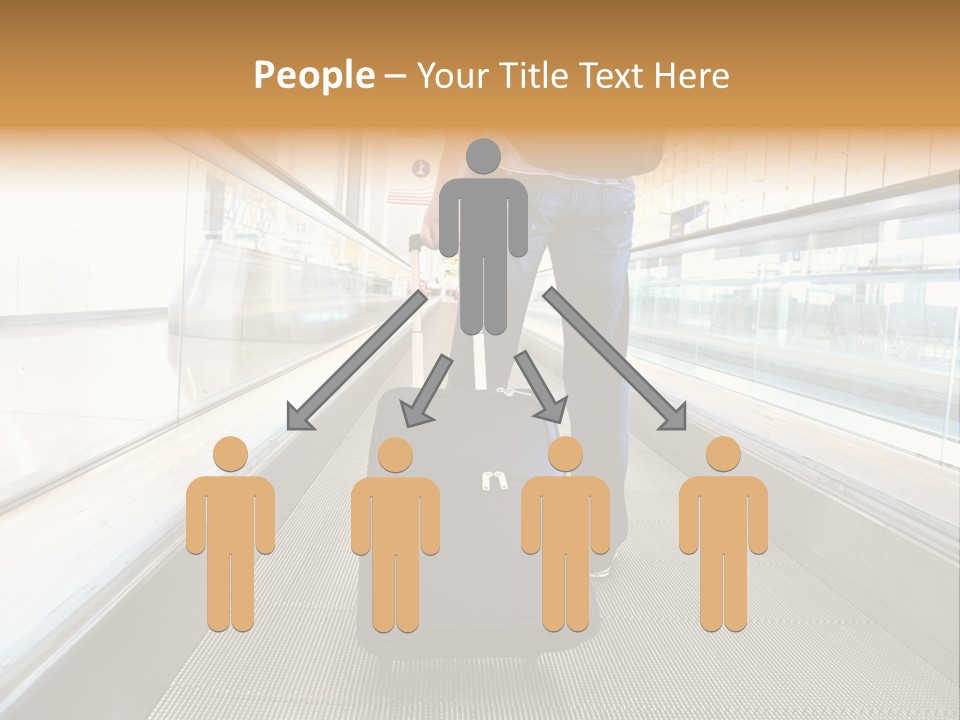 Airport Luggage Railway PowerPoint Template