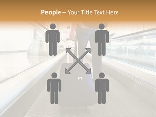 Airport Luggage Railway PowerPoint Template