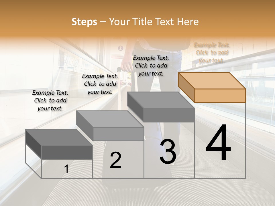 Airport Luggage Railway PowerPoint Template