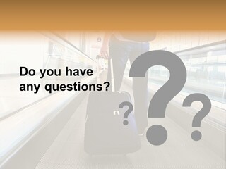 Airport Luggage Railway PowerPoint Template