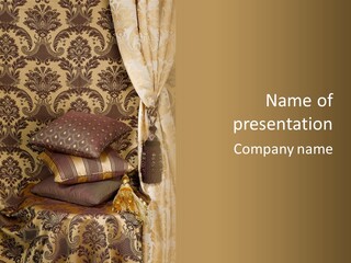 Tassel Upholstery Fabric PowerPoint Template