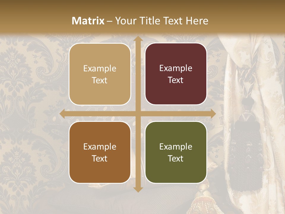 Tassel Upholstery Fabric PowerPoint Template