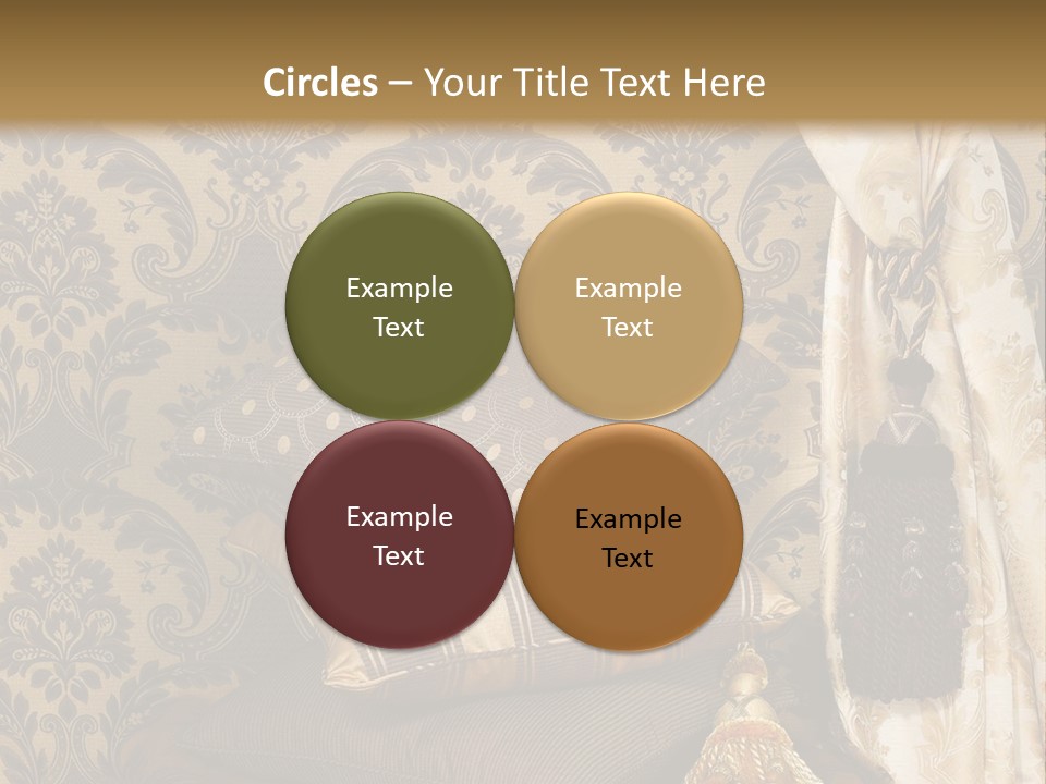 Tassel Upholstery Fabric PowerPoint Template