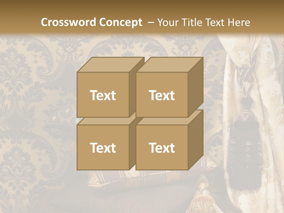 Tassel Upholstery Fabric PowerPoint Template