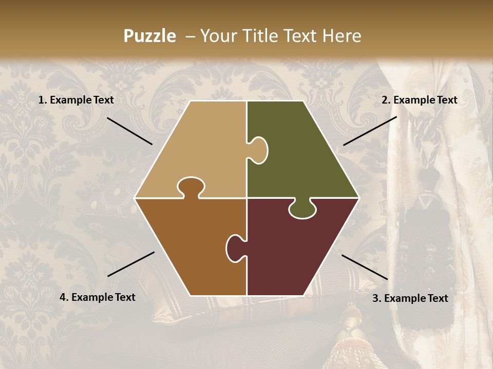 Tassel Upholstery Fabric PowerPoint Template