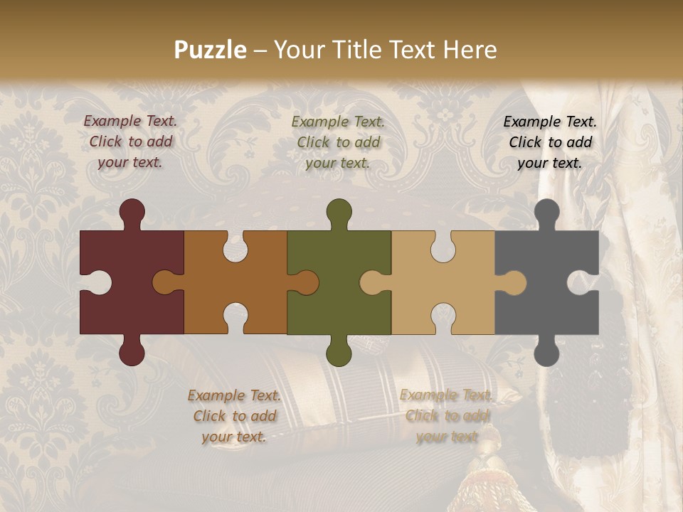 Tassel Upholstery Fabric PowerPoint Template