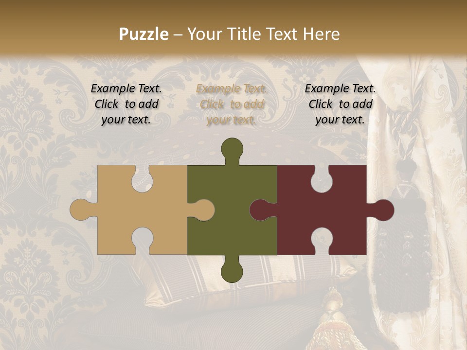 Tassel Upholstery Fabric PowerPoint Template