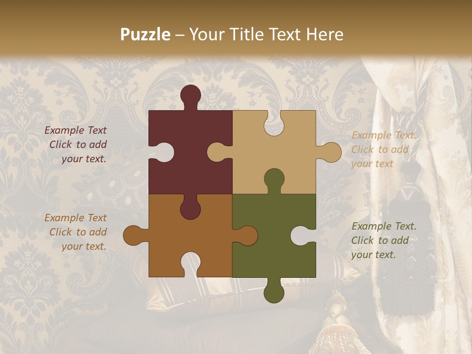 Tassel Upholstery Fabric PowerPoint Template