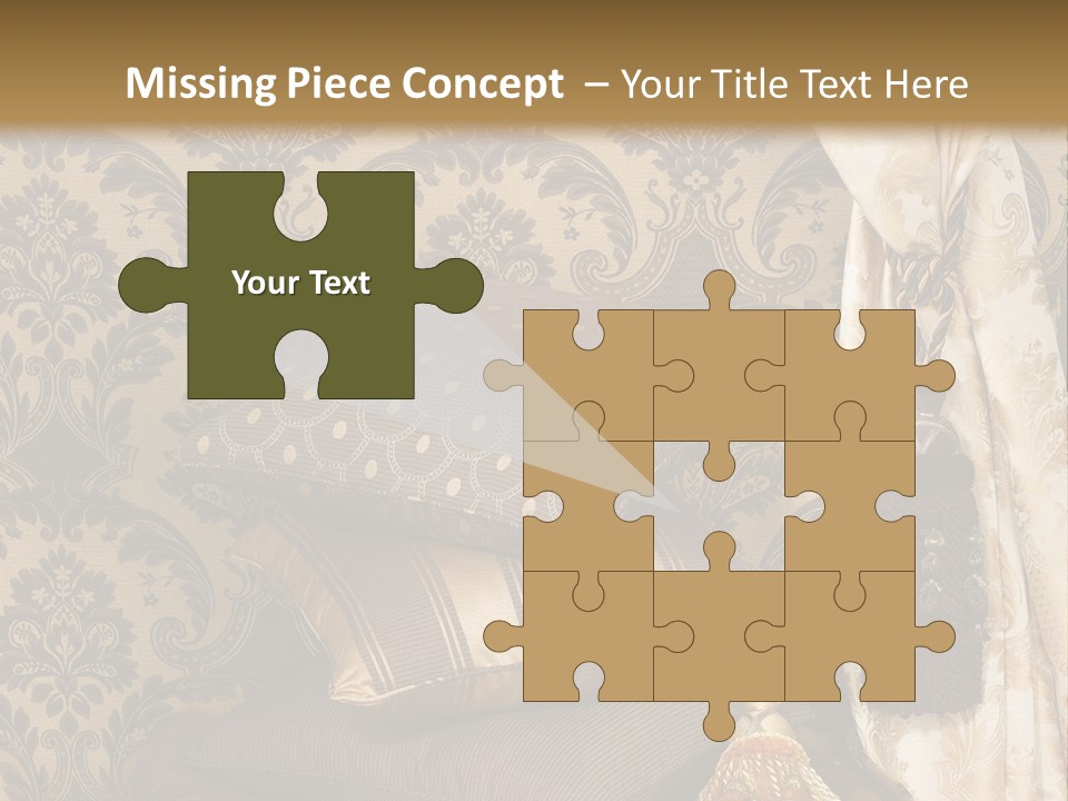 Tassel Upholstery Fabric PowerPoint Template