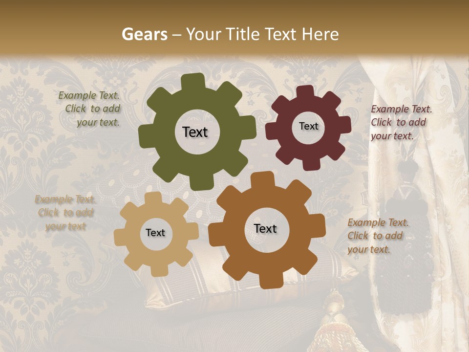 Tassel Upholstery Fabric PowerPoint Template