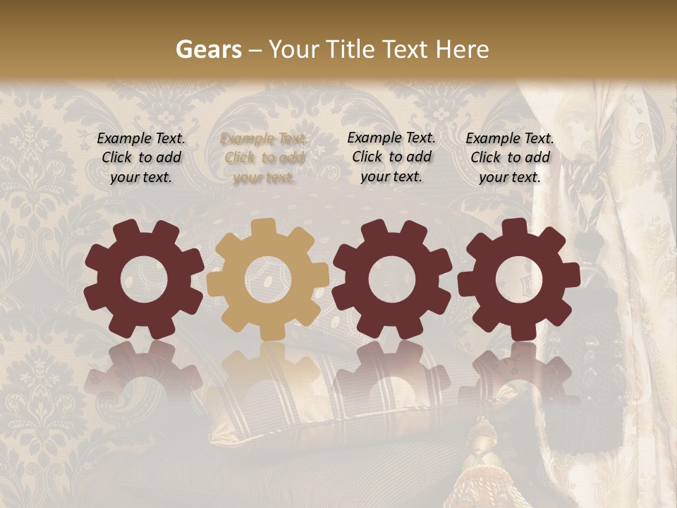 Tassel Upholstery Fabric PowerPoint Template