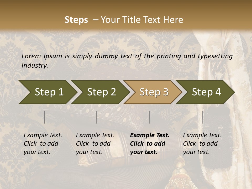 Tassel Upholstery Fabric PowerPoint Template