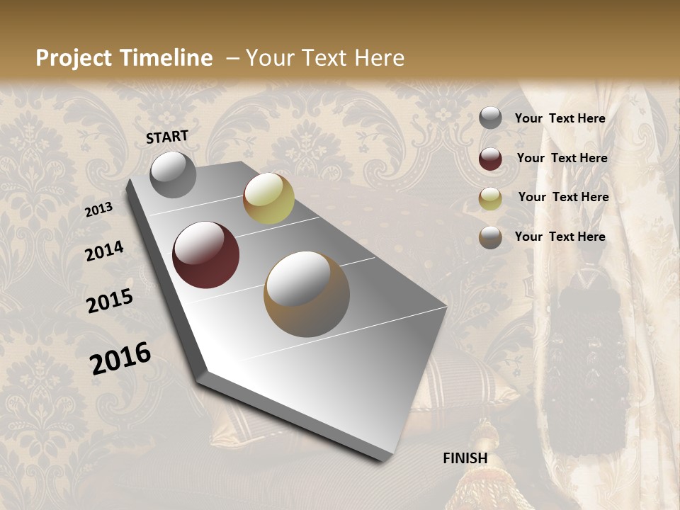 Tassel Upholstery Fabric PowerPoint Template