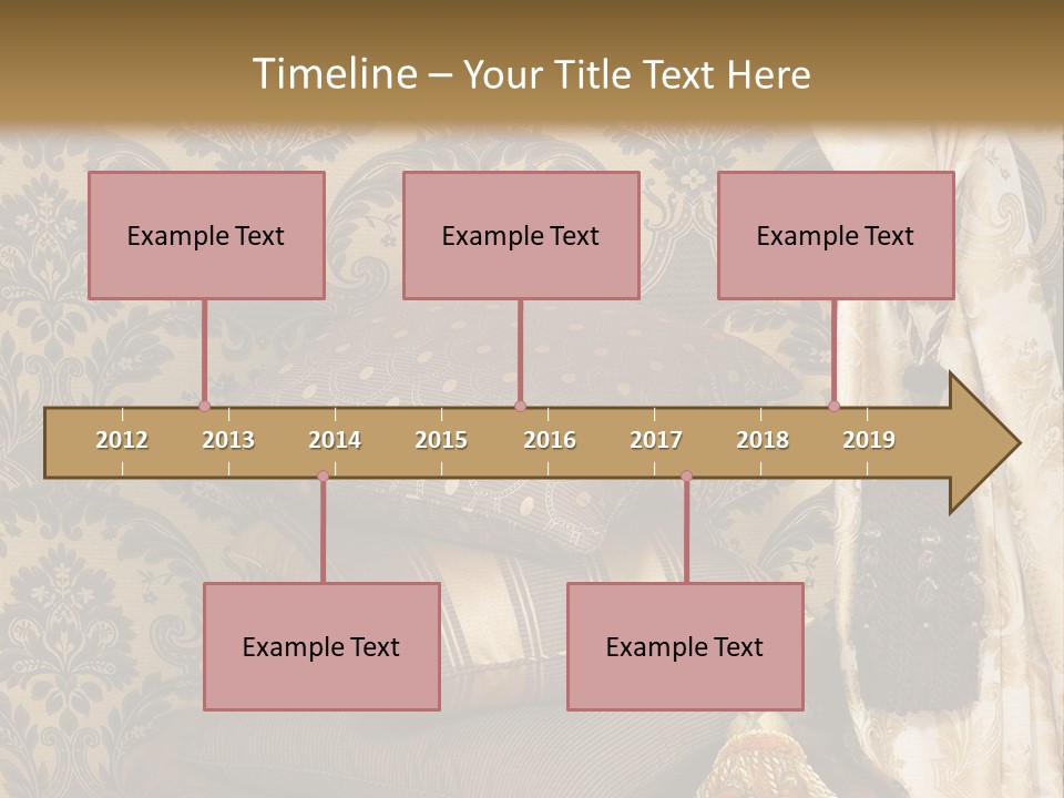 Tassel Upholstery Fabric PowerPoint Template