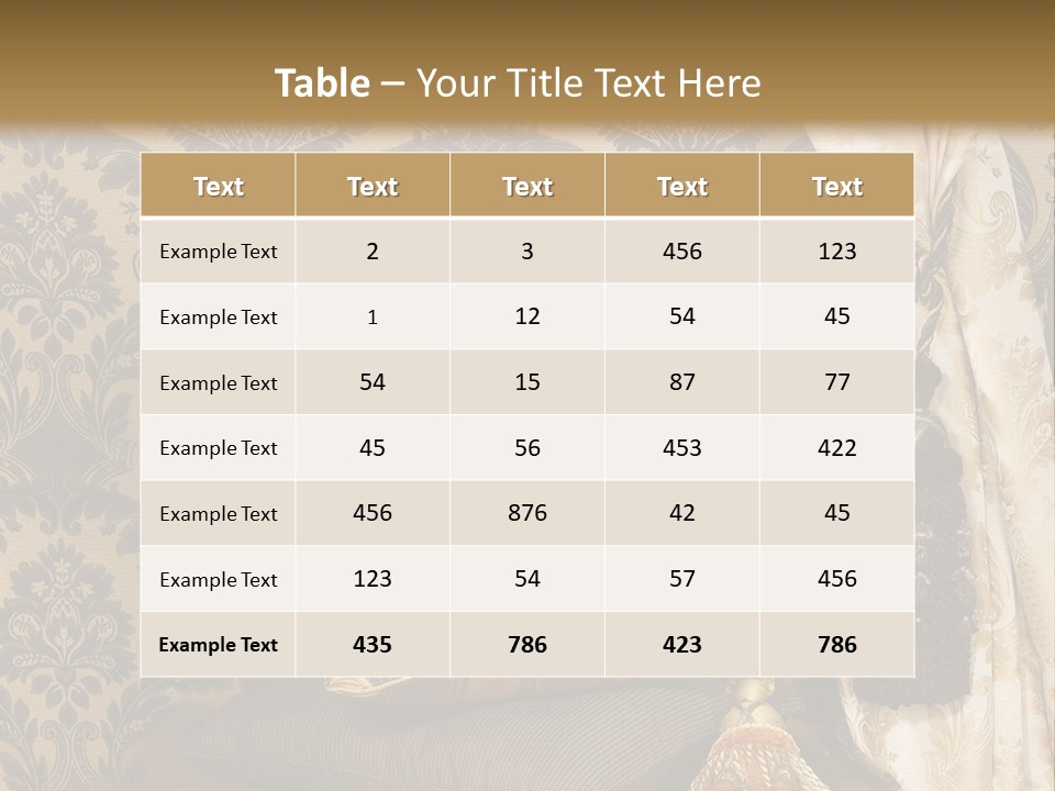 Tassel Upholstery Fabric PowerPoint Template