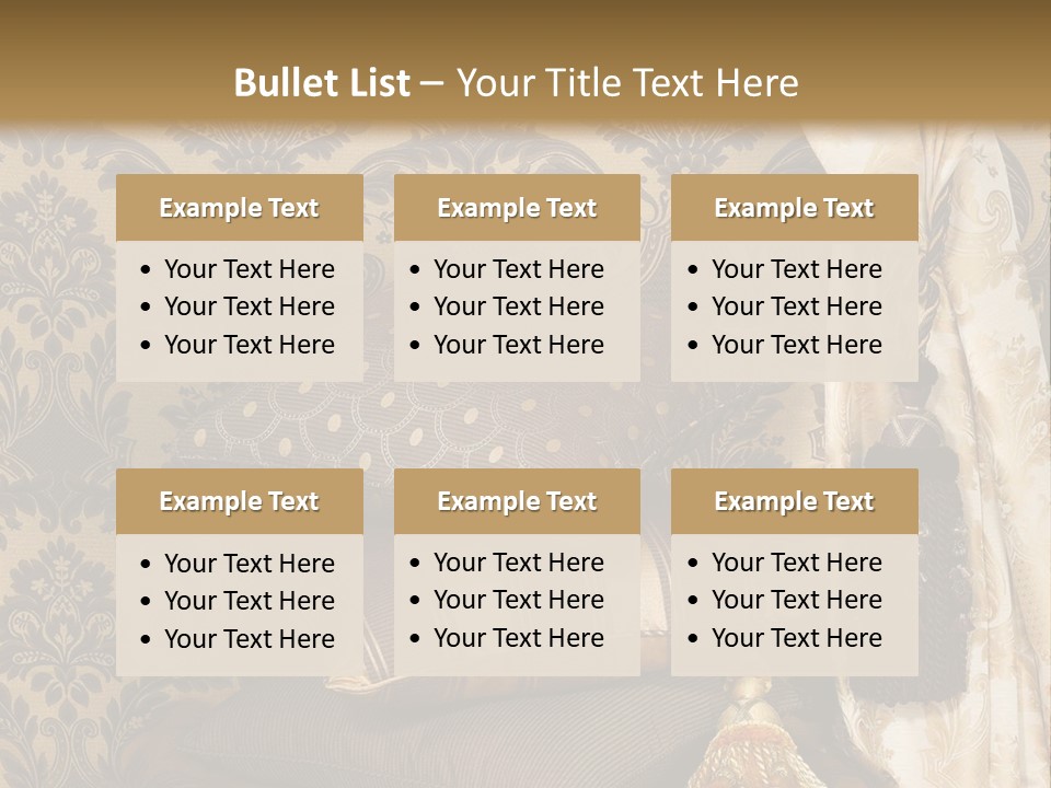 Tassel Upholstery Fabric PowerPoint Template