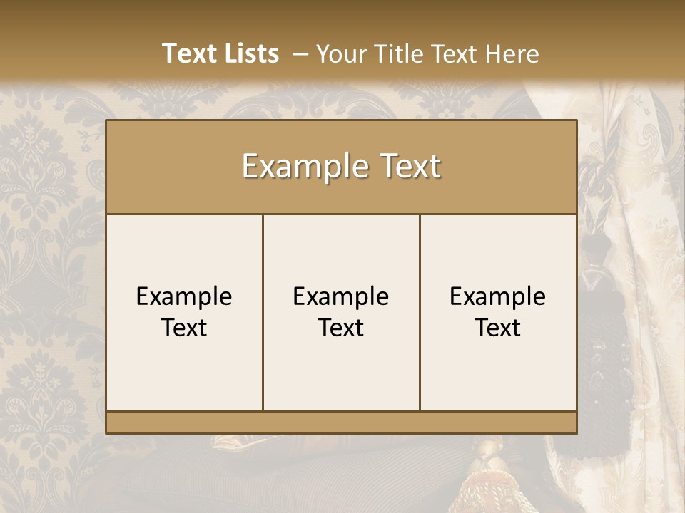 Tassel Upholstery Fabric PowerPoint Template