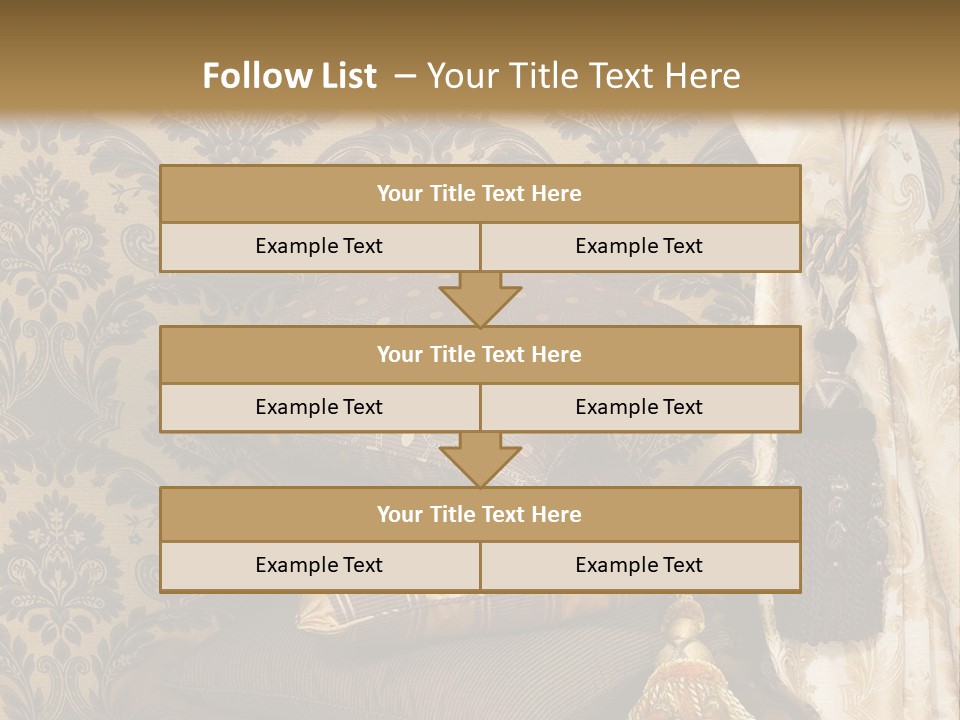 Tassel Upholstery Fabric PowerPoint Template