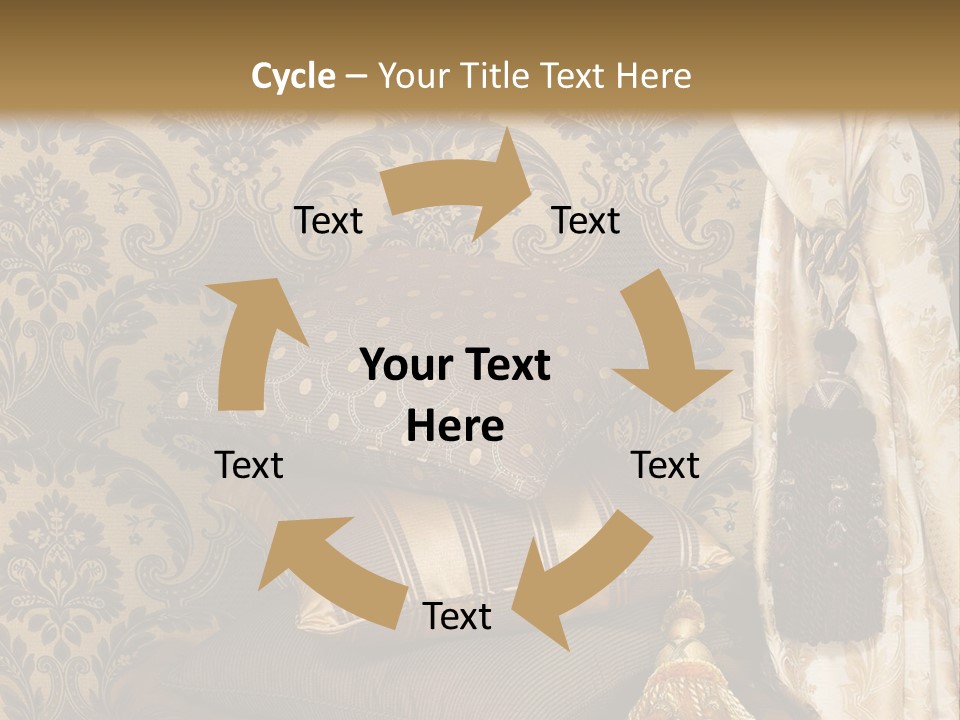 Tassel Upholstery Fabric PowerPoint Template