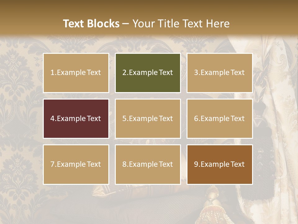 Tassel Upholstery Fabric PowerPoint Template