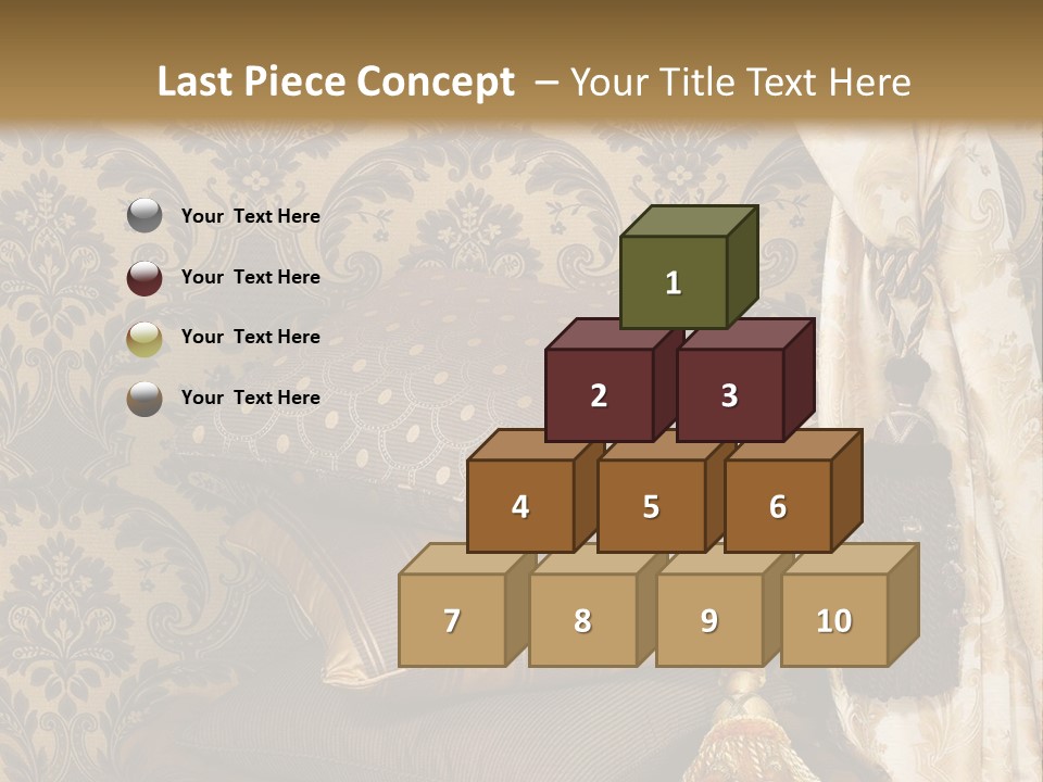 Tassel Upholstery Fabric PowerPoint Template