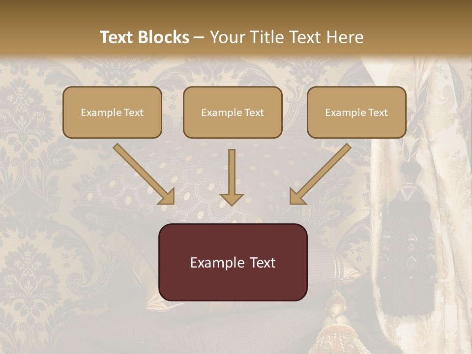 Tassel Upholstery Fabric PowerPoint Template