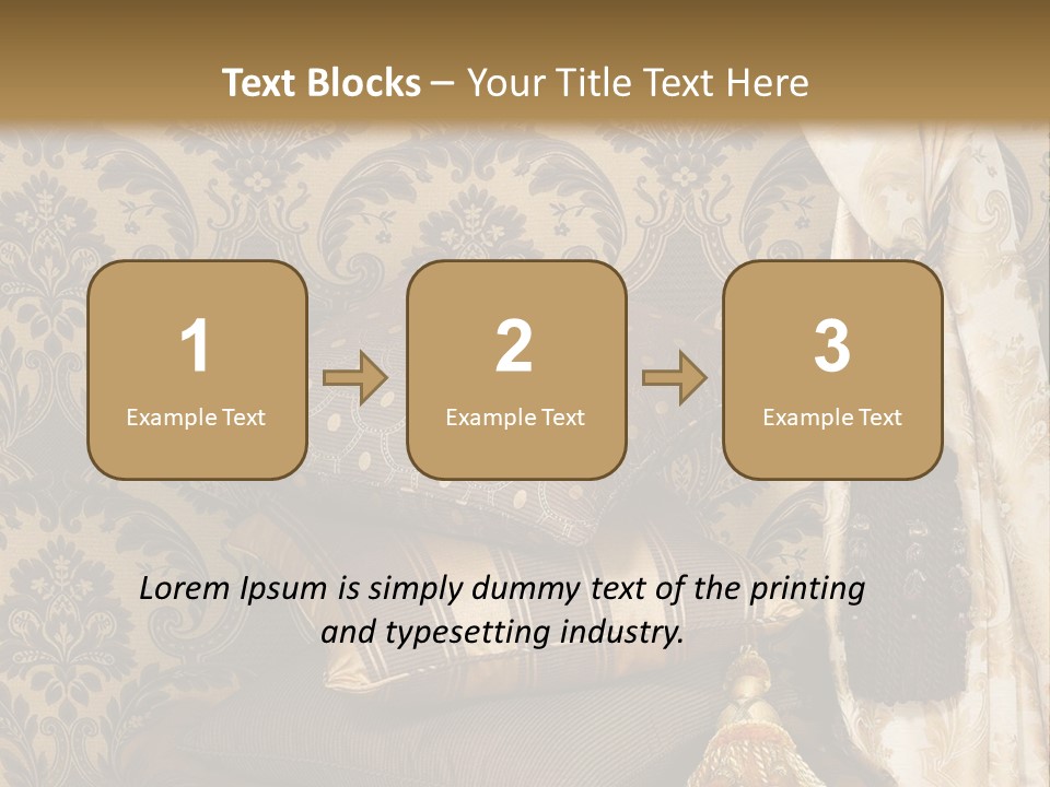 Tassel Upholstery Fabric PowerPoint Template