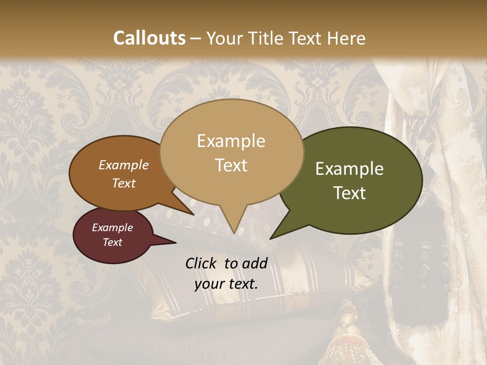 Tassel Upholstery Fabric PowerPoint Template