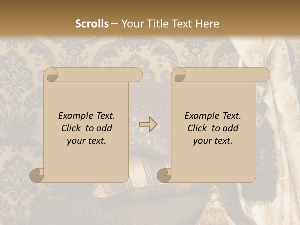 Tassel Upholstery Fabric PowerPoint Template