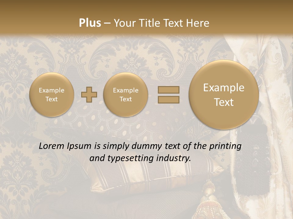 Tassel Upholstery Fabric PowerPoint Template