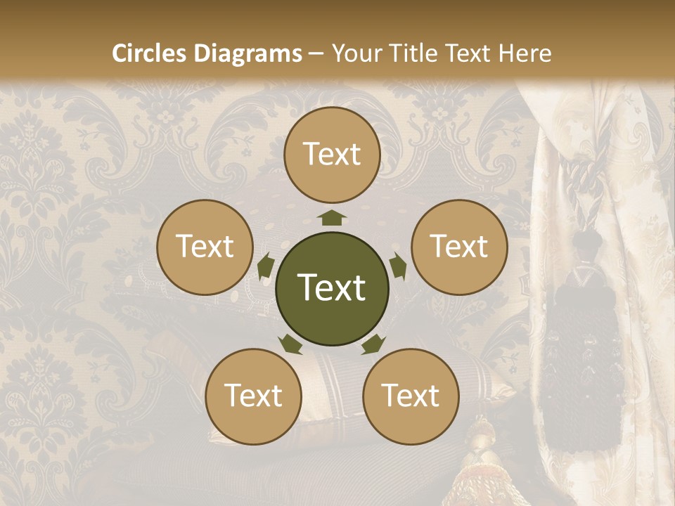 Tassel Upholstery Fabric PowerPoint Template
