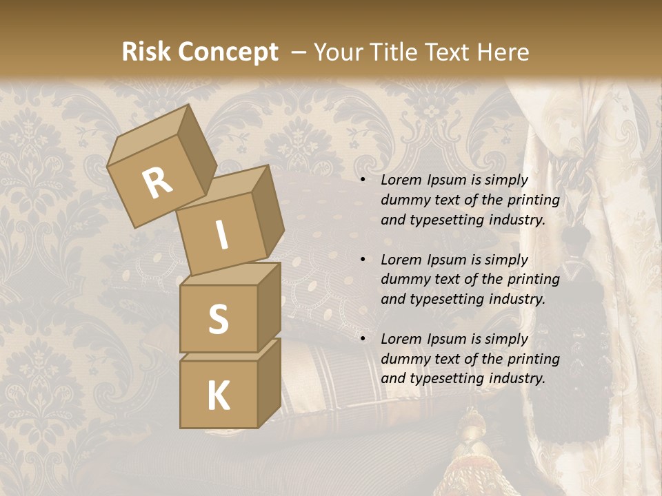 Tassel Upholstery Fabric PowerPoint Template