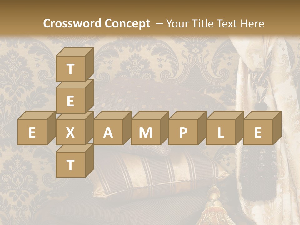 Tassel Upholstery Fabric PowerPoint Template