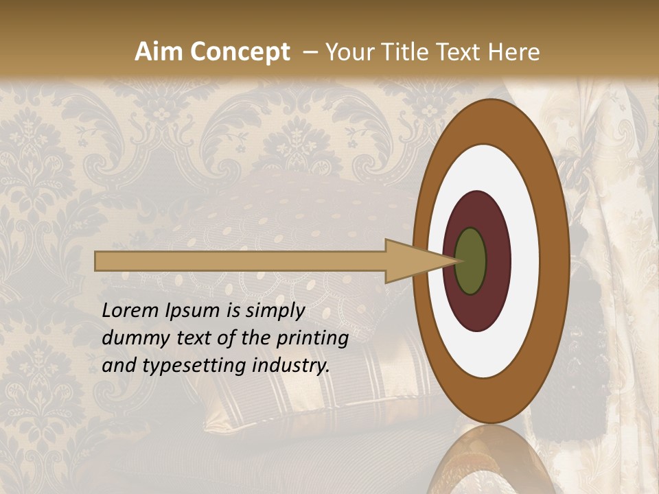 Tassel Upholstery Fabric PowerPoint Template