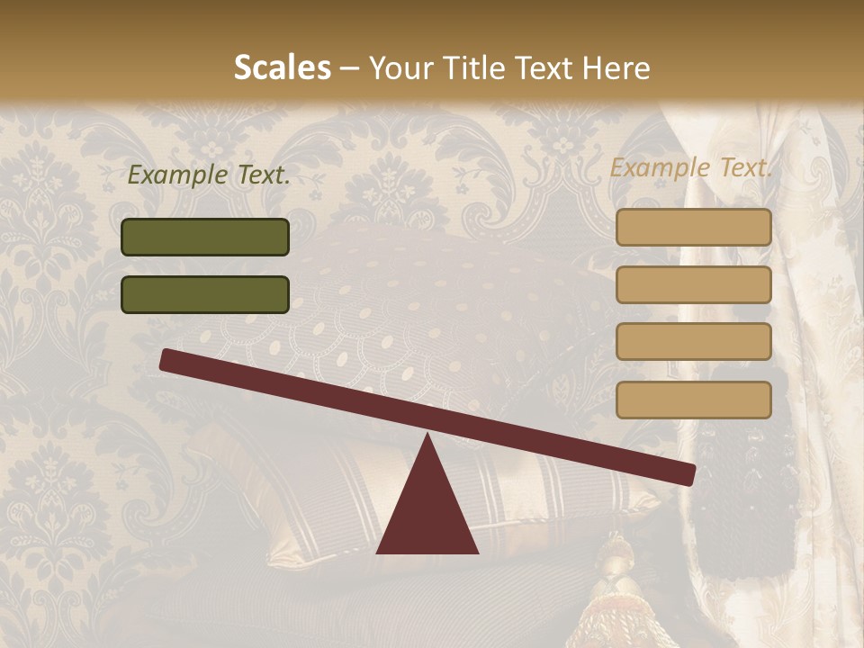 Tassel Upholstery Fabric PowerPoint Template