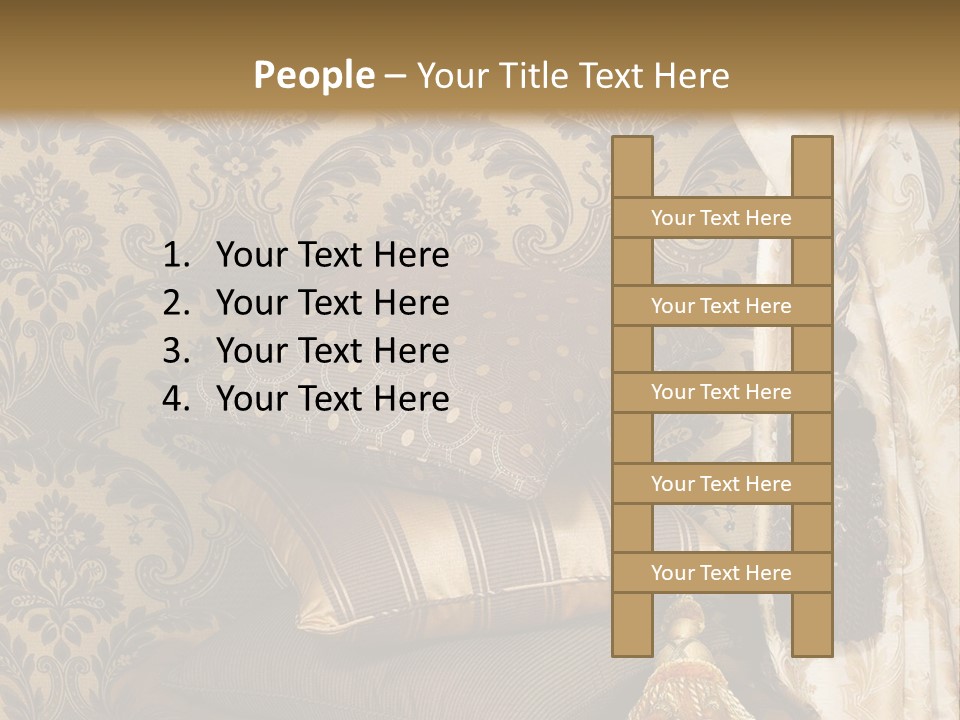 Tassel Upholstery Fabric PowerPoint Template