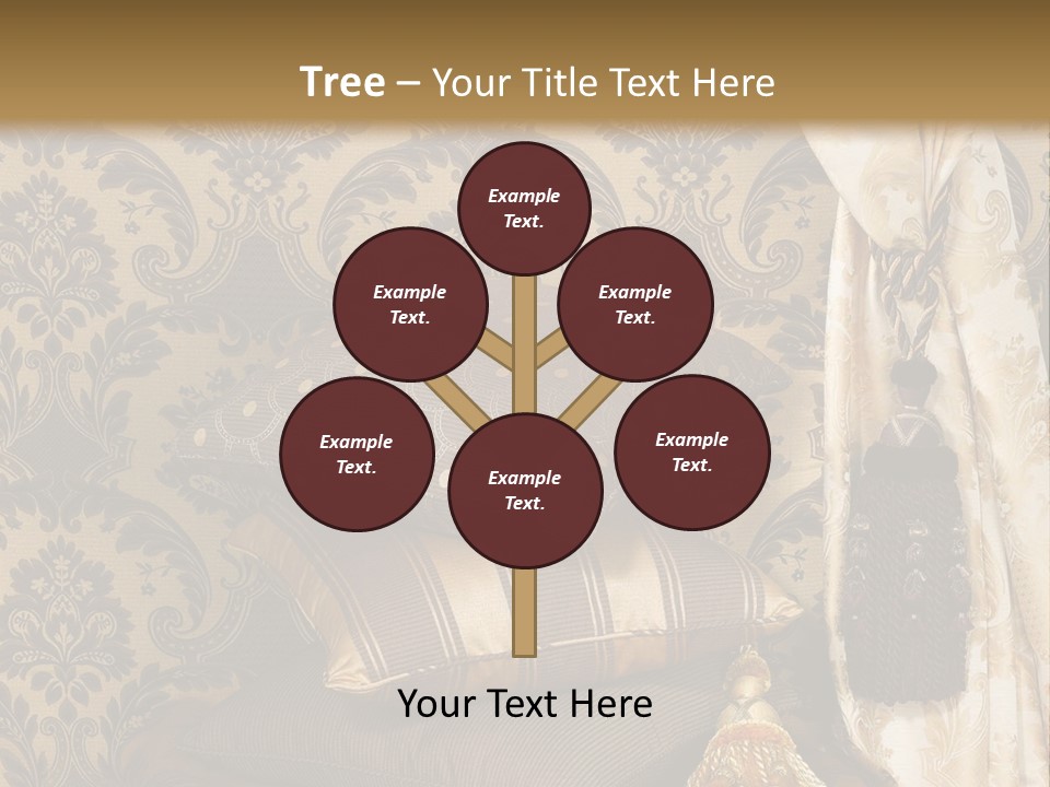 Tassel Upholstery Fabric PowerPoint Template