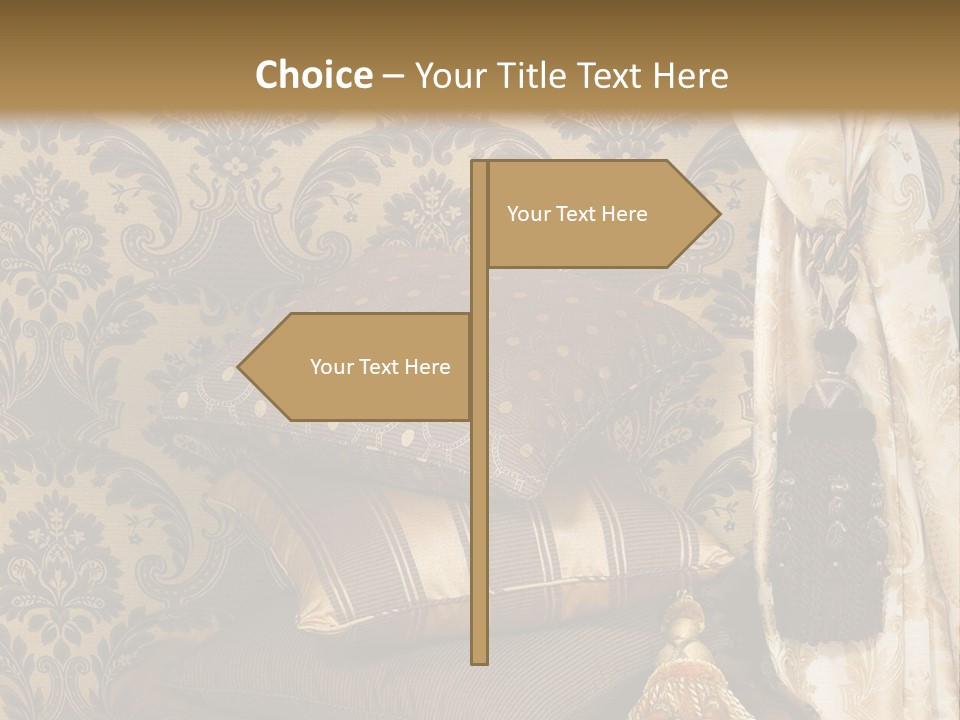 Tassel Upholstery Fabric PowerPoint Template