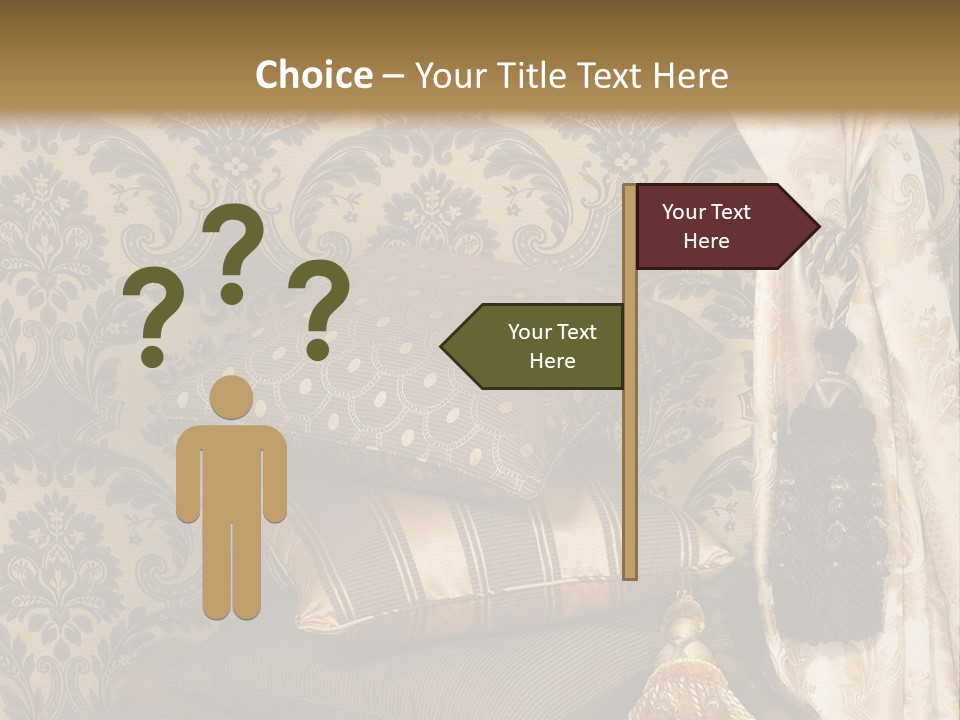 Tassel Upholstery Fabric PowerPoint Template