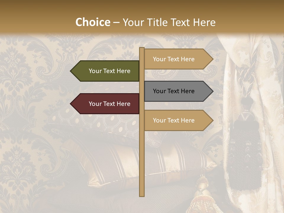 Tassel Upholstery Fabric PowerPoint Template