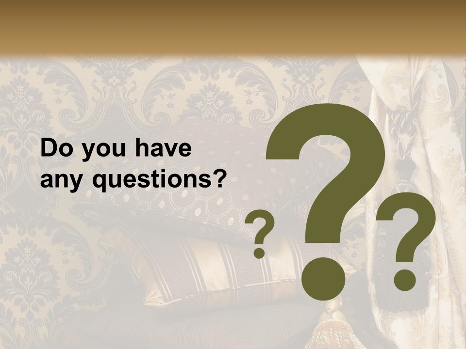 Tassel Upholstery Fabric PowerPoint Template