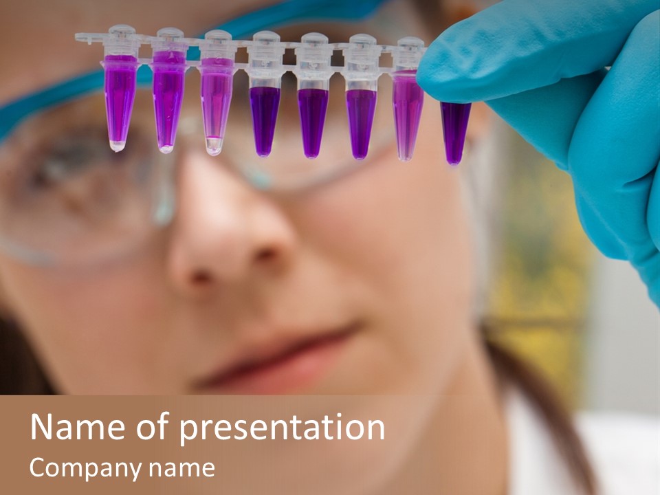 Medicine Lab Student PowerPoint Template