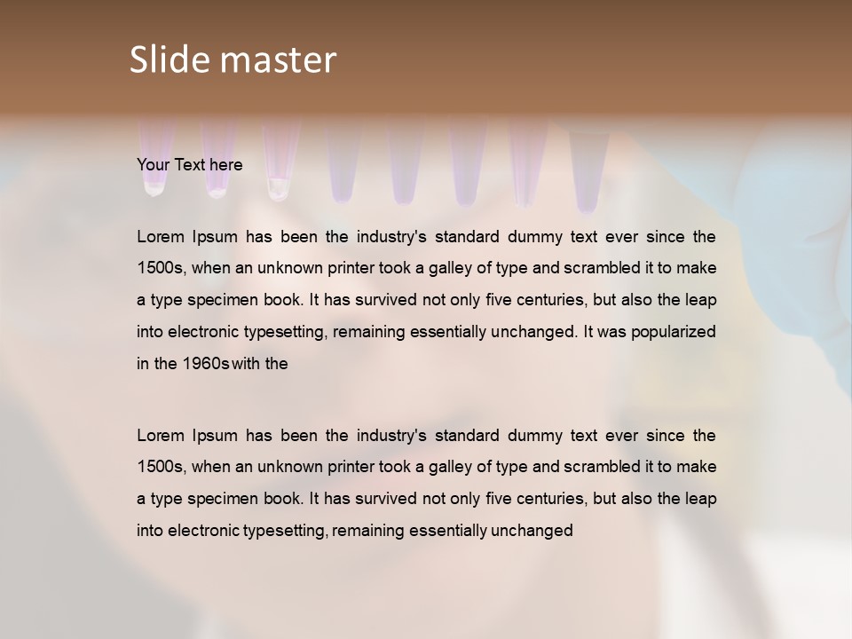 Medicine Lab Student PowerPoint Template