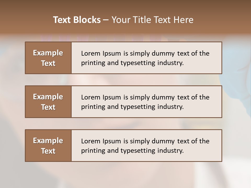 Medicine Lab Student PowerPoint Template