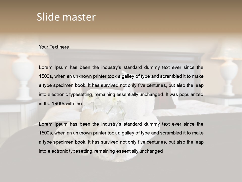 Decoration Holiday Apartment PowerPoint Template