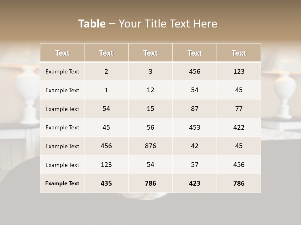 Decoration Holiday Apartment PowerPoint Template
