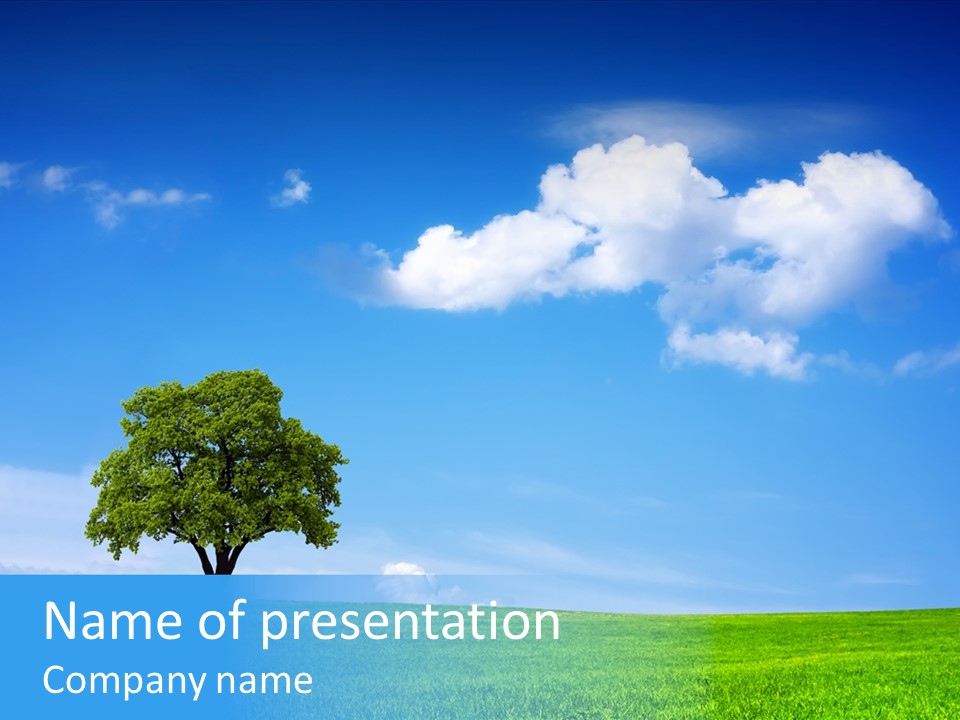 Sky Landscape Planet PowerPoint Template