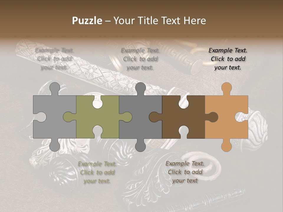 A Group Of Different Types Of Decorative Objects PowerPoint Template