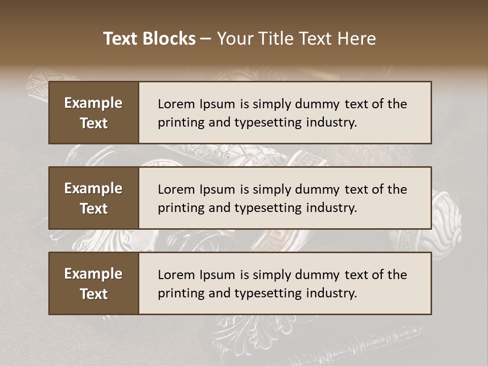 A Group Of Different Types Of Decorative Objects PowerPoint Template