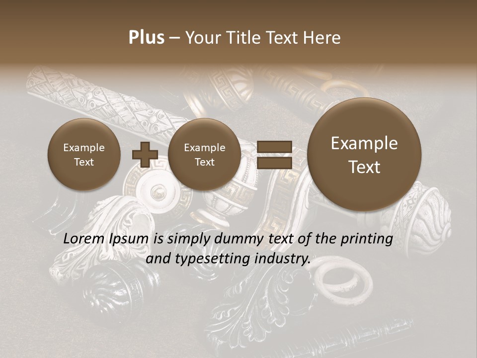 A Group Of Different Types Of Decorative Objects PowerPoint Template